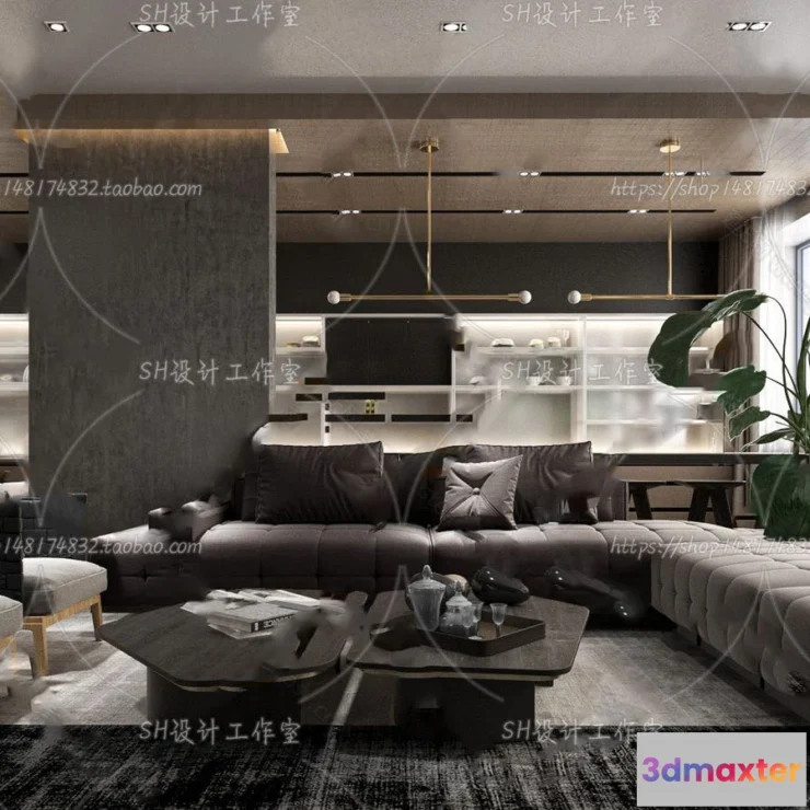 1117558 - LIVING ROOM 3D SCENES - VRAY RENDER - 148