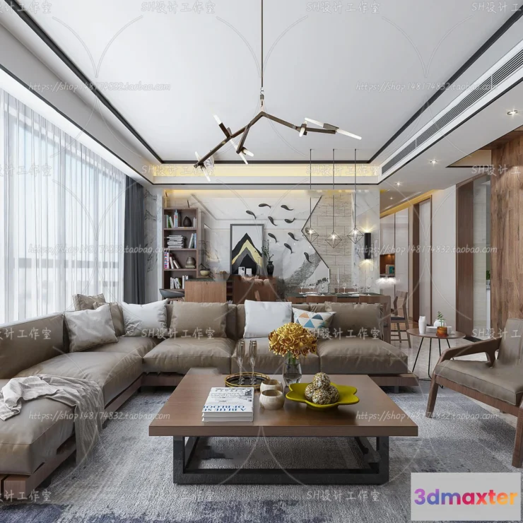1117562 - LIVING ROOM 3D SCENES - VRAY RENDER - 150