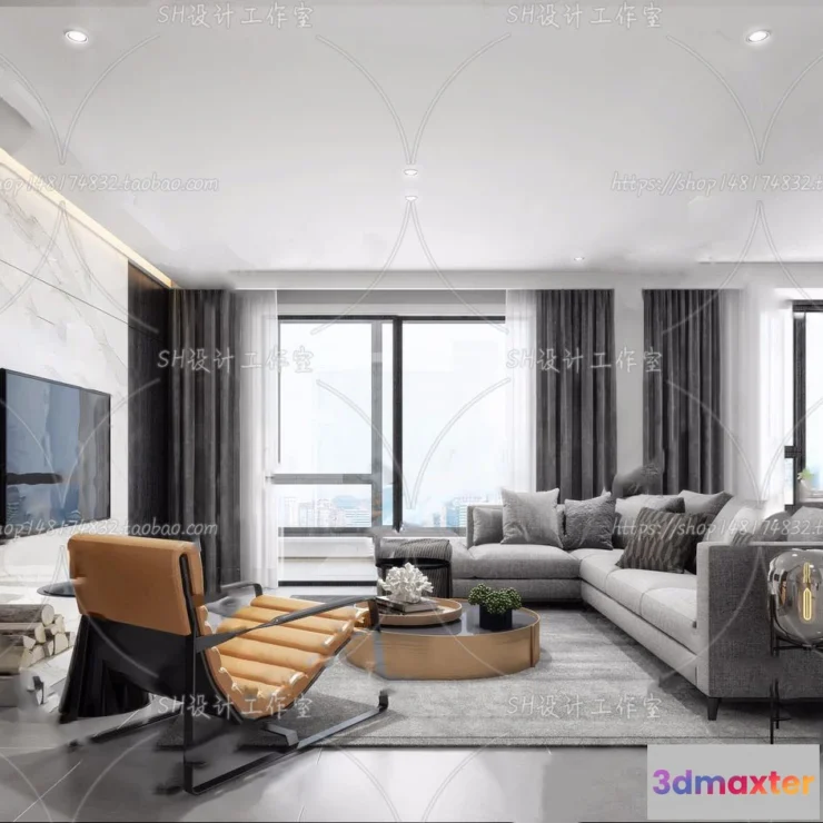 1117564 - LIVING ROOM 3D SCENES - VRAY RENDER - 151