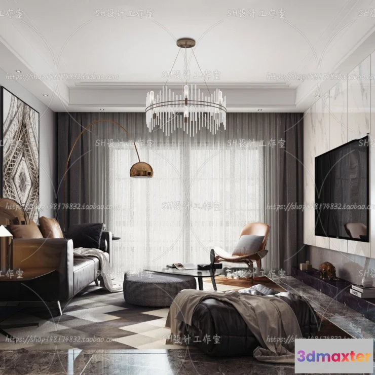 1117568 - LIVING ROOM 3D SCENES - VRAY RENDER - 153