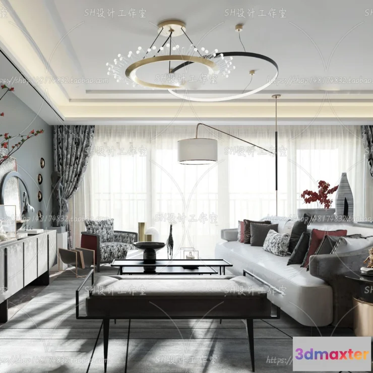 1117574 - LIVING ROOM 3D SCENES - VRAY RENDER - 156