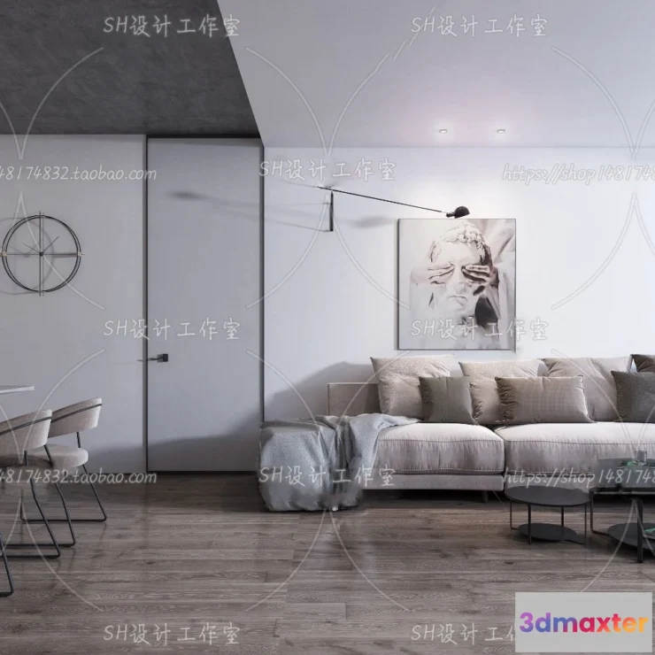 1117576 - LIVING ROOM 3D SCENES - VRAY RENDER - 157