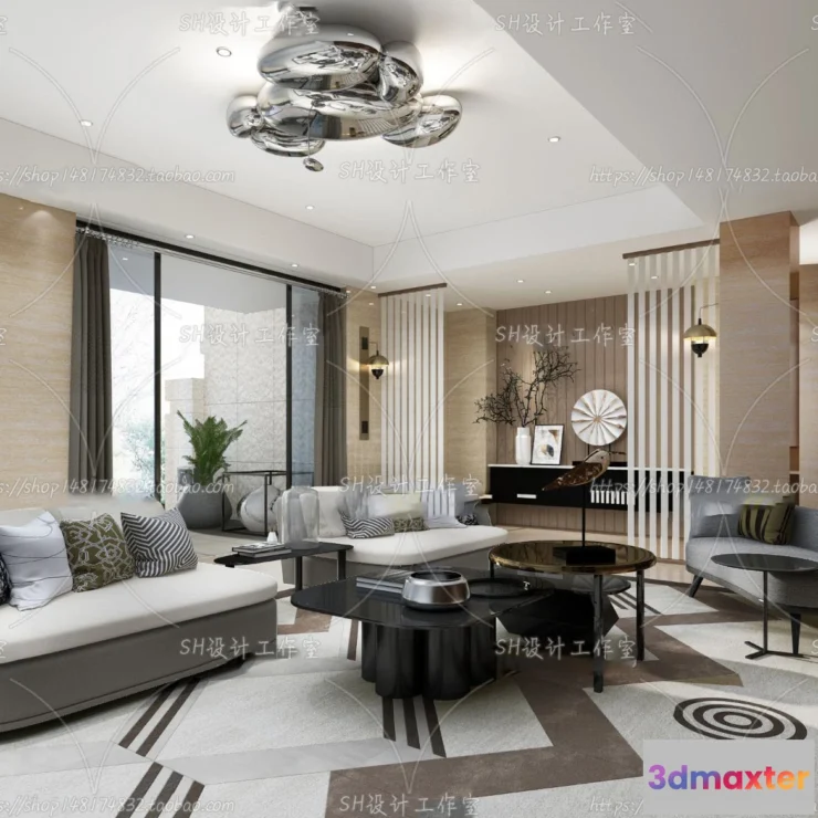 1117592 - LIVING ROOM 3D SCENES - VRAY RENDER - 165