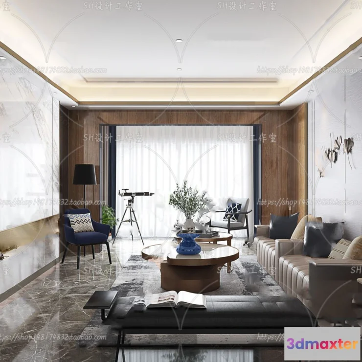 1117596 - LIVING ROOM 3D SCENES - VRAY RENDER - 167