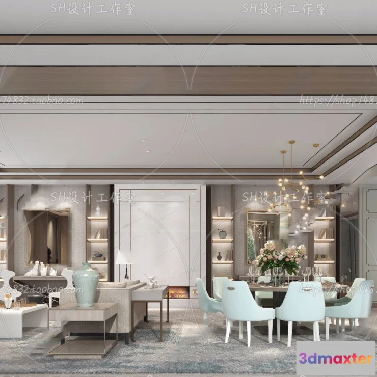 1117614 - LIVING ROOM 3D SCENES - VRAY RENDER - 176