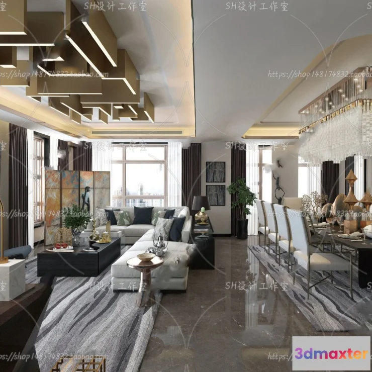 1117626 - LIVING ROOM 3D SCENES - VRAY RENDER - 182