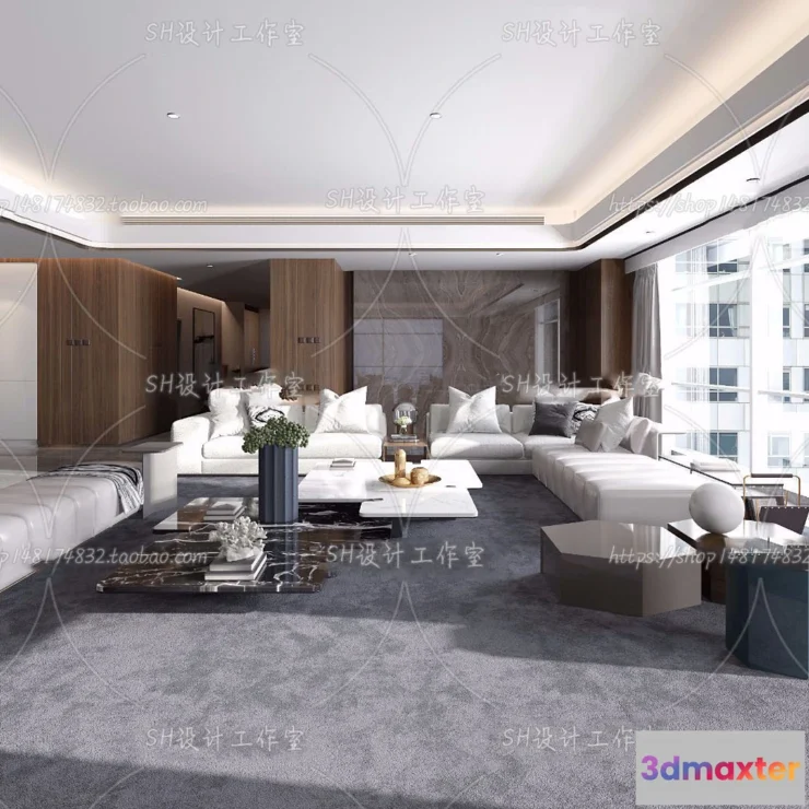 1117628 - LIVING ROOM 3D SCENES - VRAY RENDER - 183