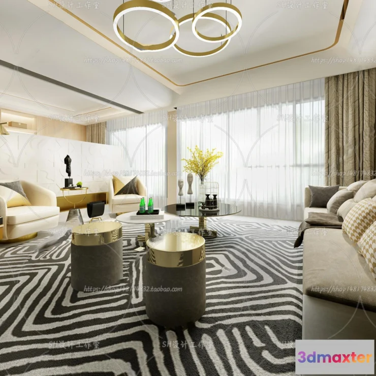 1117630 - LIVING ROOM 3D SCENES - VRAY RENDER - 184