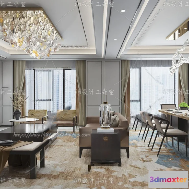 1117638 - LIVING ROOM 3D SCENES - VRAY RENDER - 188