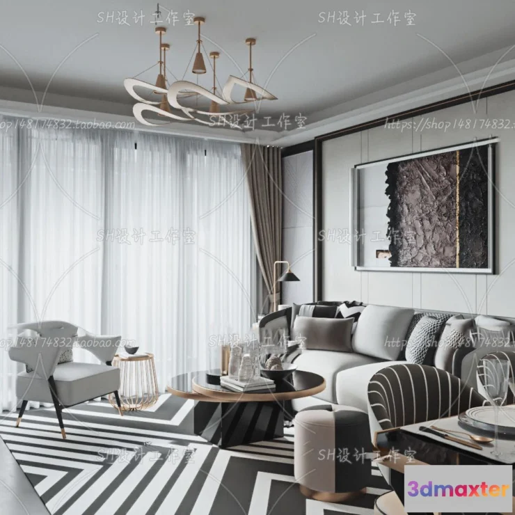 1117644 - LIVING ROOM 3D SCENES - VRAY RENDER - 191