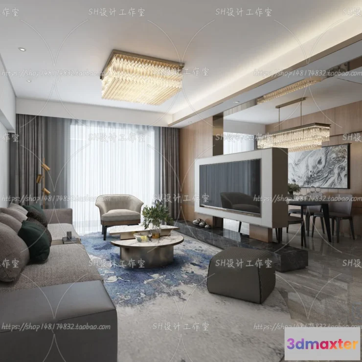 1117652 - LIVING ROOM 3D SCENES - VRAY RENDER - 195