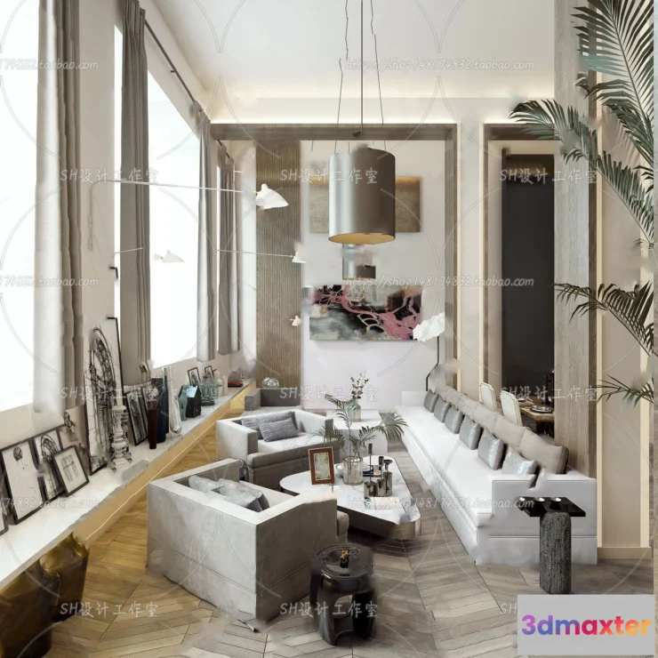 1117658 - LIVING ROOM 3D SCENES - VRAY RENDER - 198