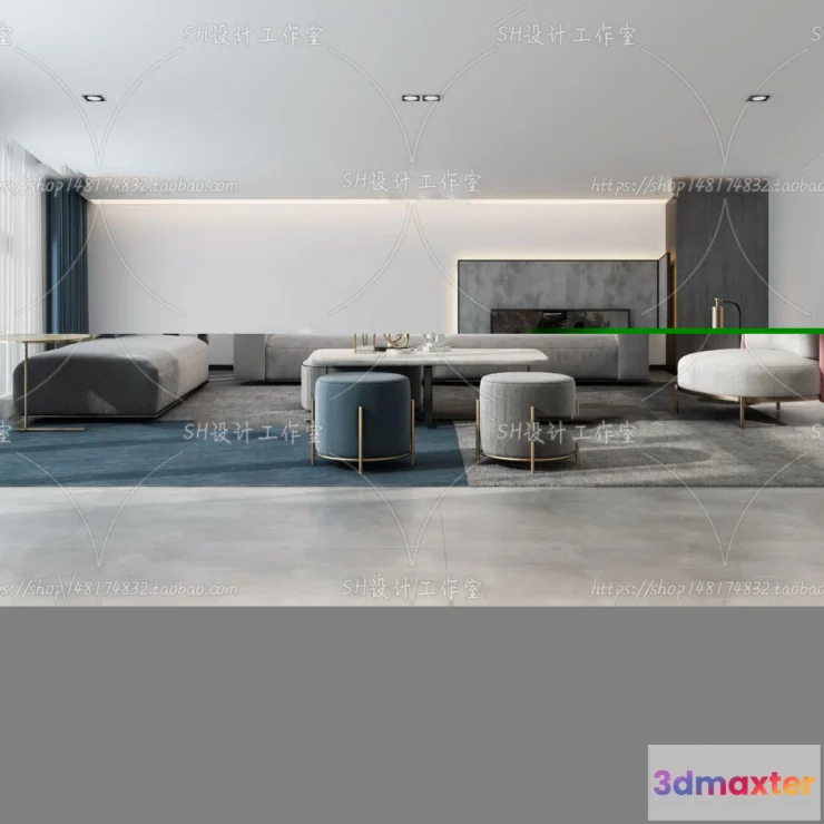 1117670 - LIVING ROOM 3D SCENES - VRAY RENDER - 204