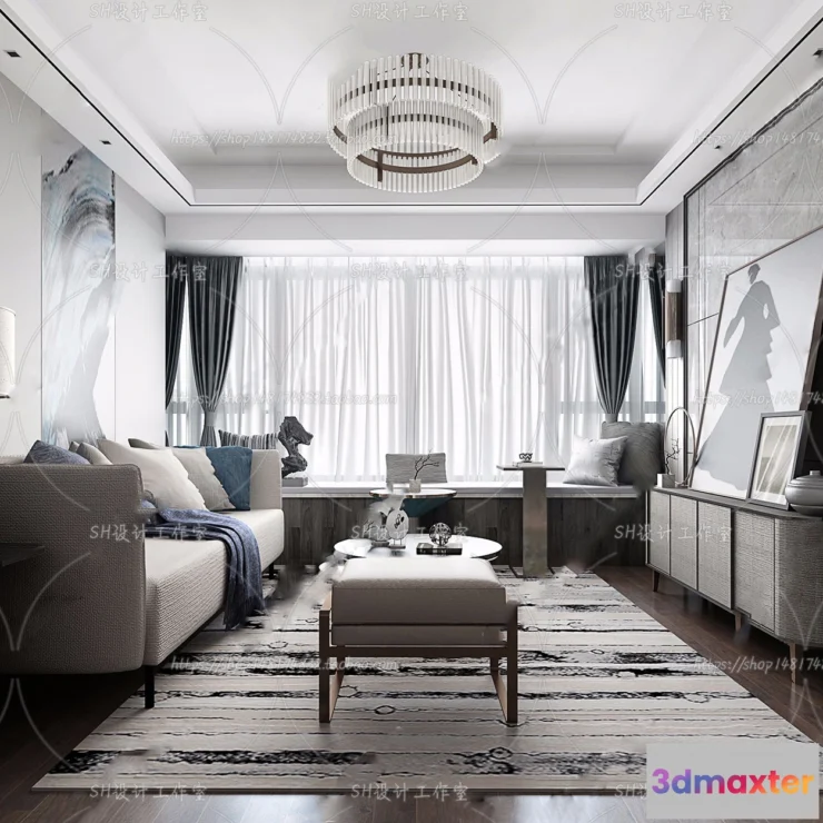 1117674 - LIVING ROOM 3D SCENES - VRAY RENDER - 206