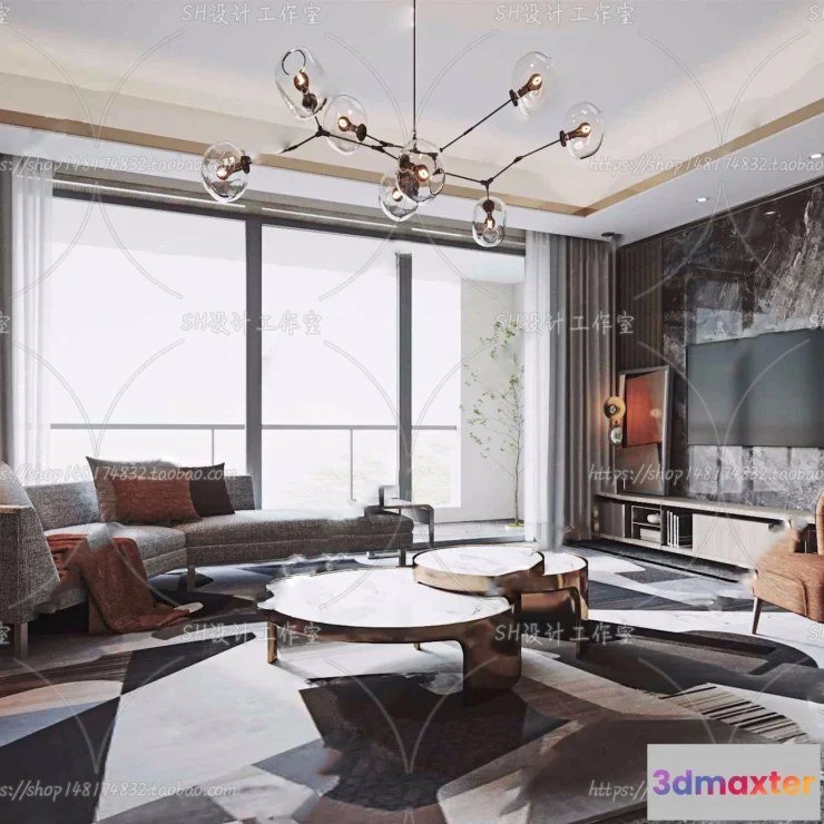 1117678 - LIVING ROOM 3D SCENES - VRAY RENDER - 208