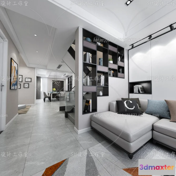 1117696 - LIVING ROOM 3D SCENES - VRAY RENDER - 217