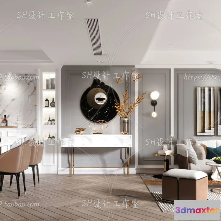 1117716 - LIVING ROOM 3D SCENES - VRAY RENDER - 227