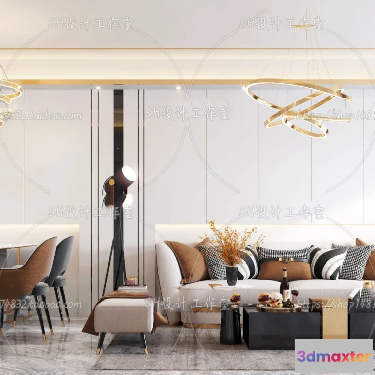 1117720 - LIVING ROOM 3D SCENES - VRAY RENDER - 229