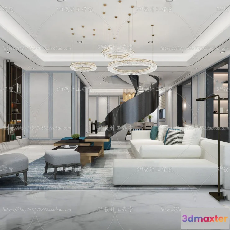1117756 - LIVING ROOM 3D SCENES - VRAY RENDER - 247