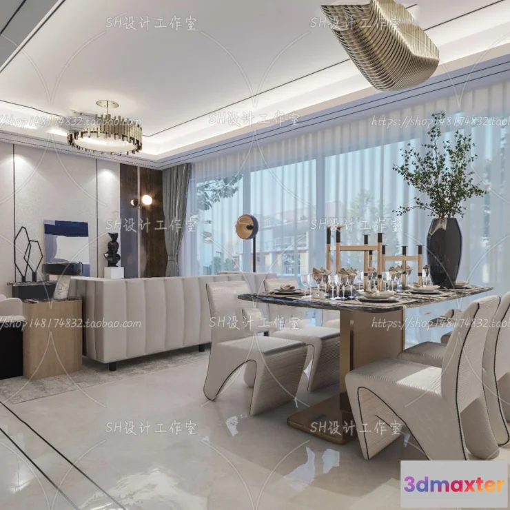 1117768 - LIVING ROOM 3D SCENES - VRAY RENDER - 253