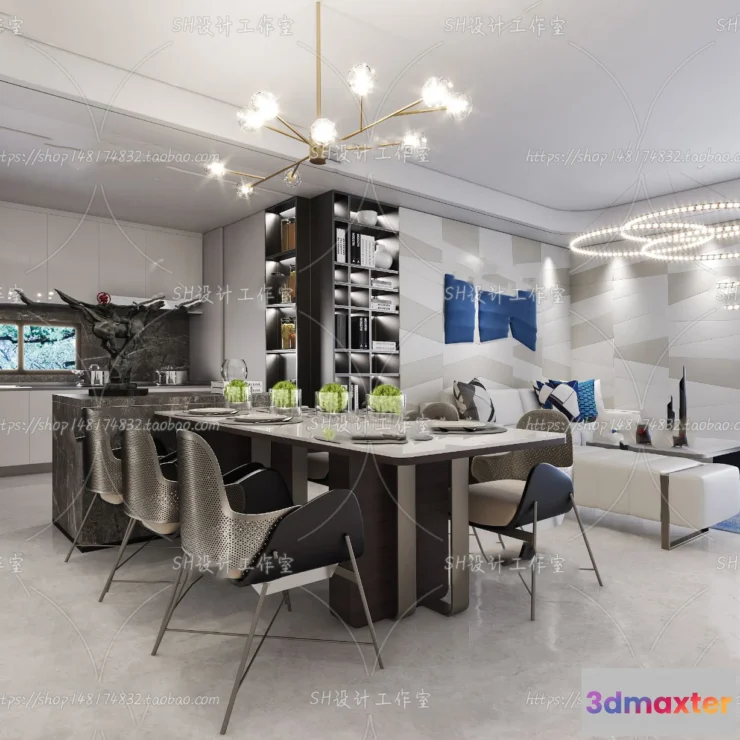 1117774 - LIVING ROOM 3D SCENES - VRAY RENDER - 256