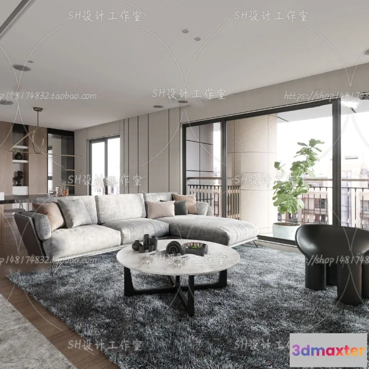 1117778 - LIVING ROOM 3D SCENES - VRAY RENDER - 258