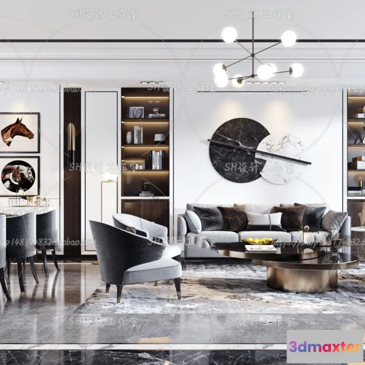 1117800 - LIVING ROOM 3D SCENES - VRAY RENDER - 269