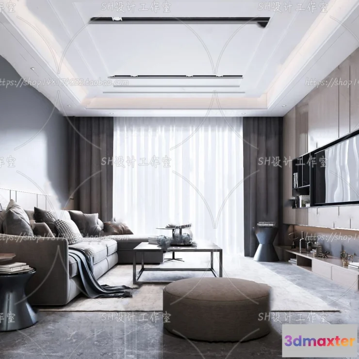 1117806 - LIVING ROOM 3D SCENES - VRAY RENDER - 272