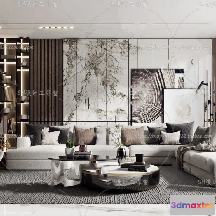 1117808 - LIVING ROOM 3D SCENES - VRAY RENDER - 273