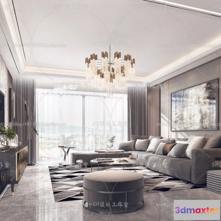 1117810 - LIVING ROOM 3D SCENES - VRAY RENDER - 274