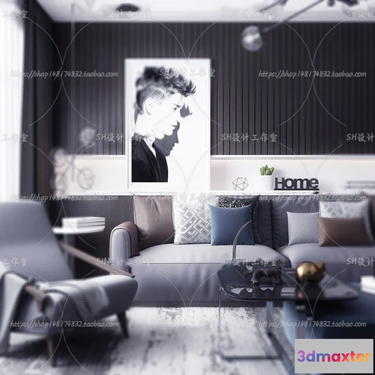 1117812 - LIVING ROOM 3D SCENES - VRAY RENDER - 275