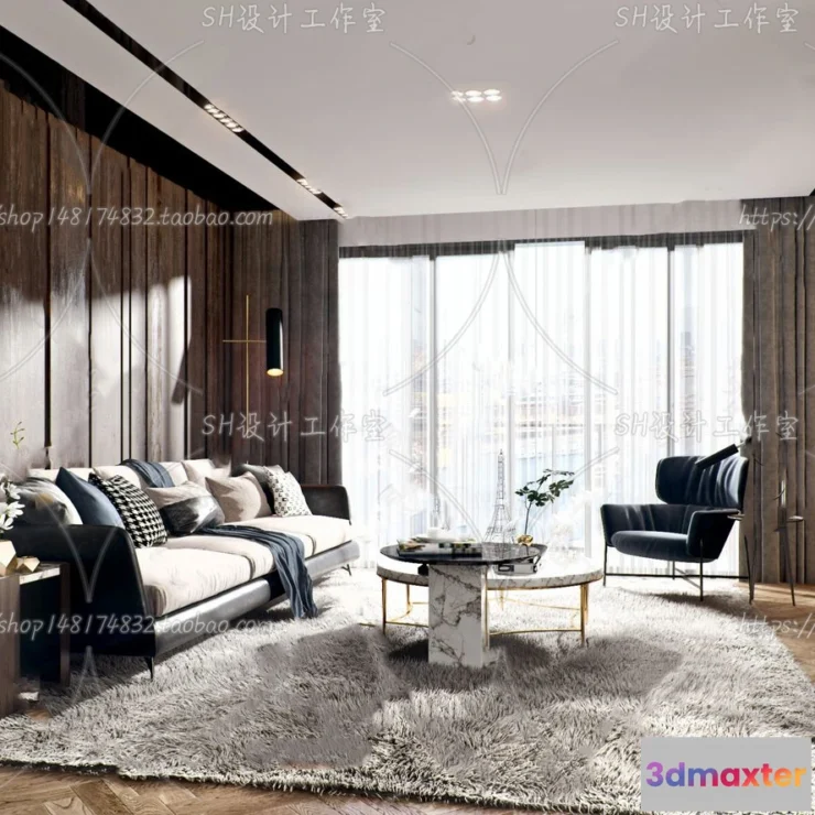 1117824 - LIVING ROOM 3D SCENES - VRAY RENDER - 281