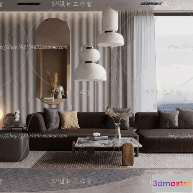 1117826 - LIVING ROOM 3D SCENES - VRAY RENDER - 282
