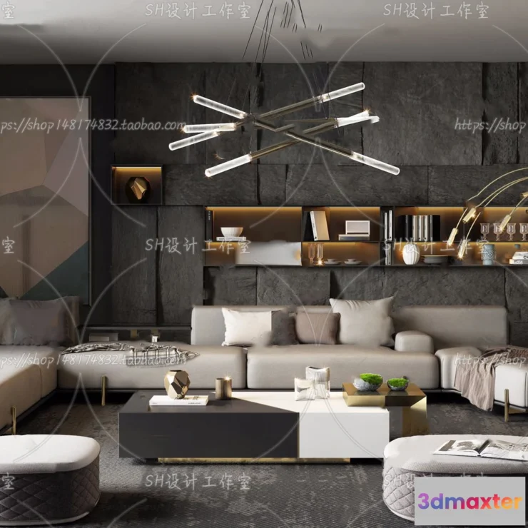 1117830 - LIVING ROOM 3D SCENES - VRAY RENDER - 284