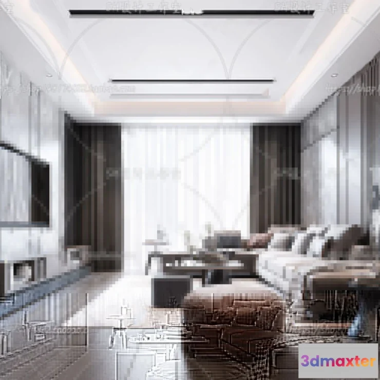 1117836 - LIVING ROOM 3D SCENES - VRAY RENDER - 287