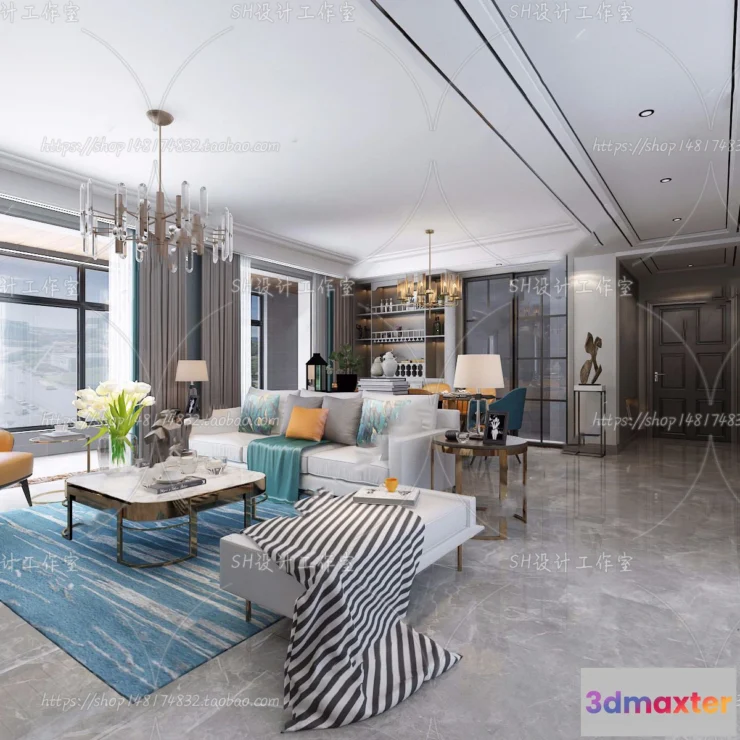 1117840 - LIVING ROOM 3D SCENES - VRAY RENDER - 289