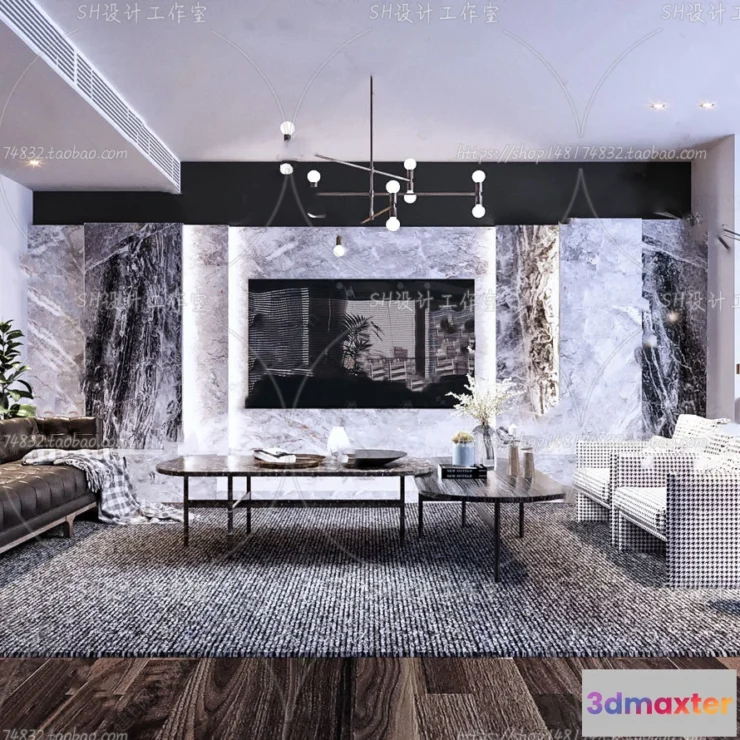 1117844 - LIVING ROOM 3D SCENES - VRAY RENDER - 291