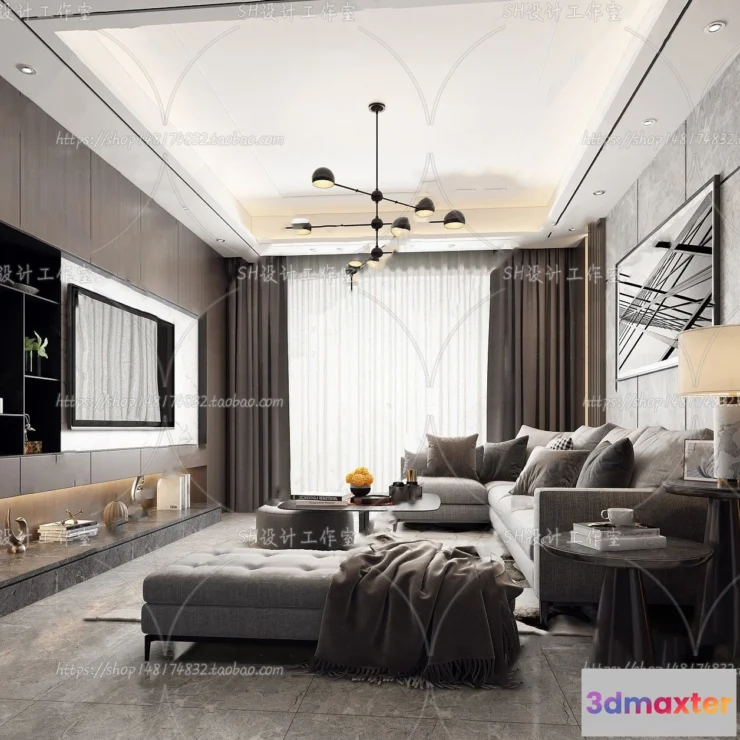 1117854 - LIVING ROOM 3D SCENES - VRAY RENDER - 296