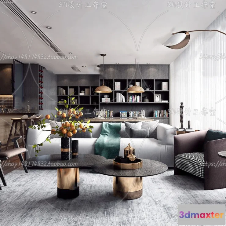 1117860 - LIVING ROOM 3D SCENES - VRAY RENDER - 299