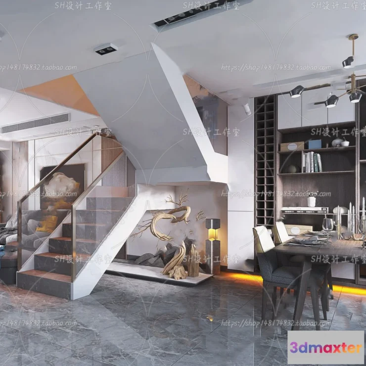 1117864 - LIVING ROOM 3D SCENES - VRAY RENDER - 301