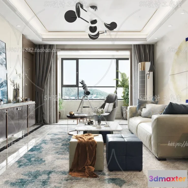 1117874 - LIVING ROOM 3D SCENES - VRAY RENDER - 306