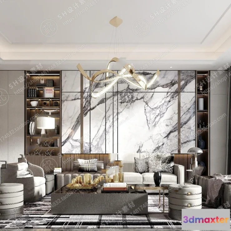 1117894 - LIVING ROOM 3D SCENES - VRAY RENDER - 316