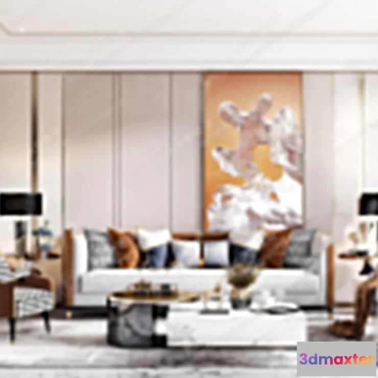 1117898 - LIVING ROOM 3D SCENES - VRAY RENDER - 318