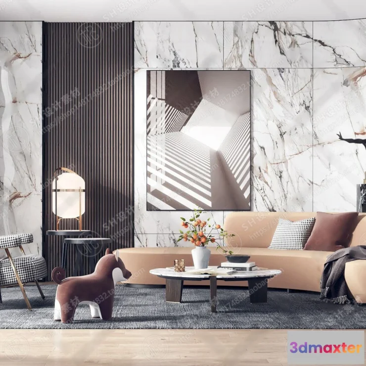 1117908 - LIVING ROOM 3D SCENES - VRAY RENDER - 323