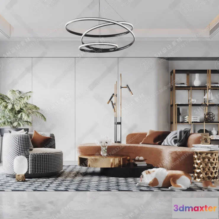 1117912 - LIVING ROOM 3D SCENES - VRAY RENDER - 325