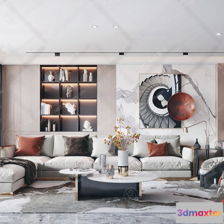 1117914 - LIVING ROOM 3D SCENES - VRAY RENDER - 326