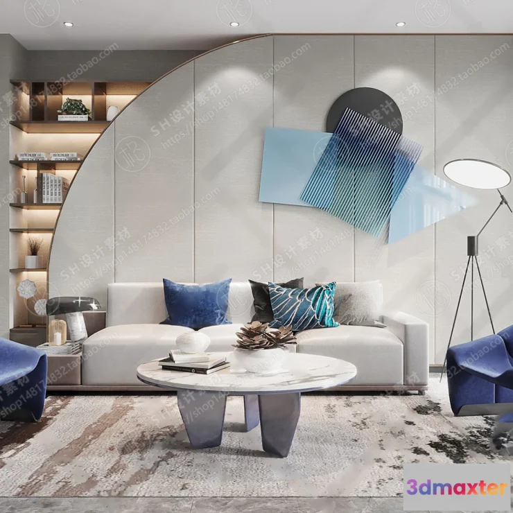 1117916 - LIVING ROOM 3D SCENES - VRAY RENDER - 327