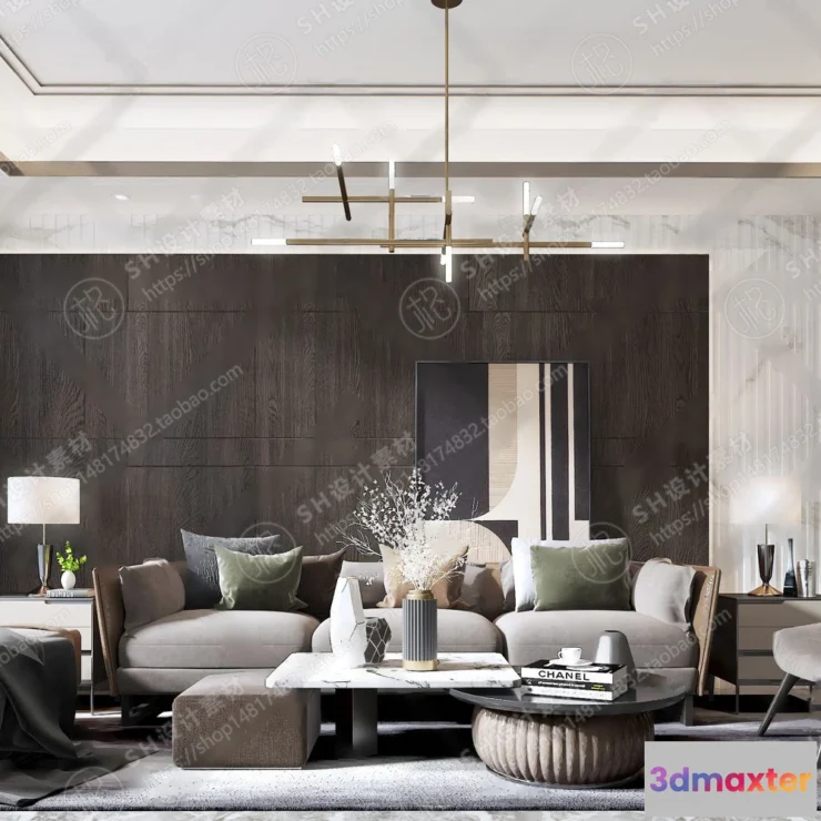 1117920 - LIVING ROOM 3D SCENES - VRAY RENDER - 329