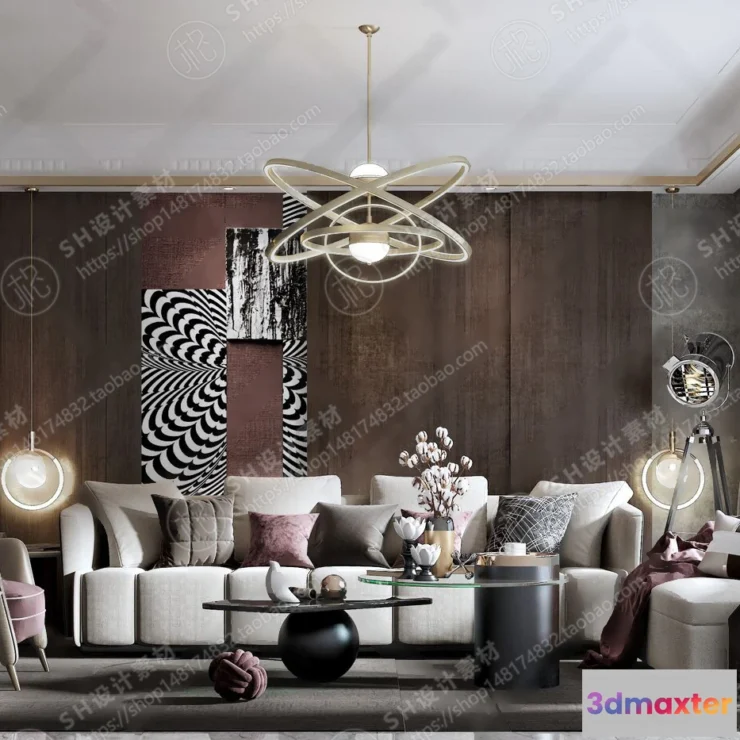 1117926 - LIVING ROOM 3D SCENES - VRAY RENDER - 332