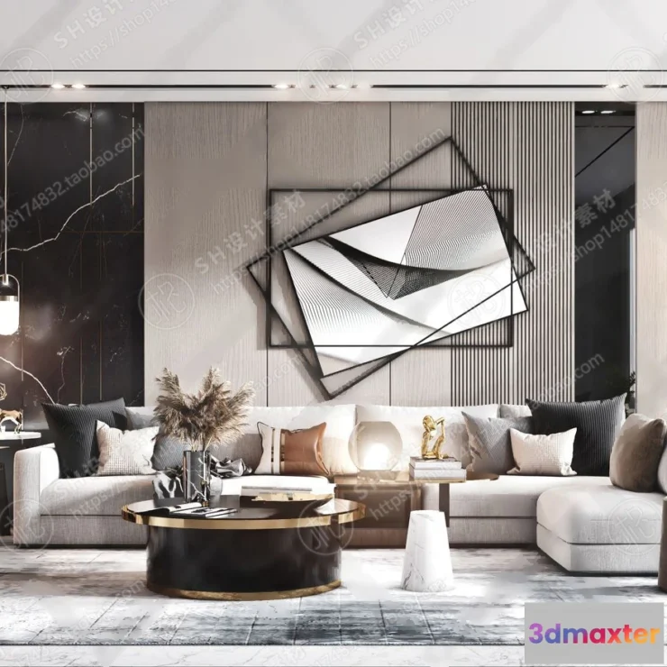 1117938 - LIVING ROOM 3D SCENES - VRAY RENDER - 338